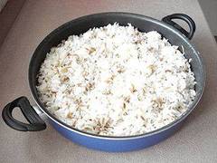 Cocinar con arroz