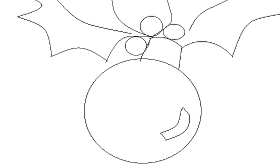 Dibuo de adorno navideño