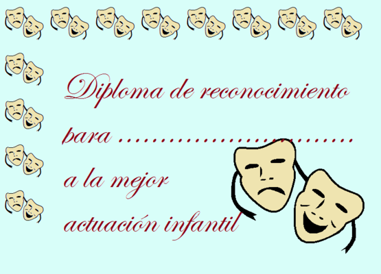 Diploma para niños