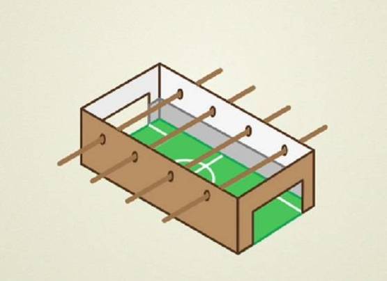 Metegol o juego de pelota