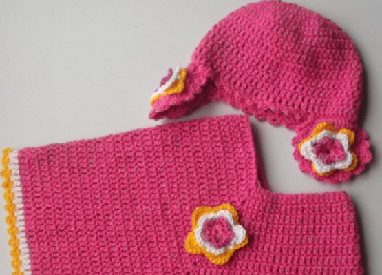 Gorro tejido a ganchillo