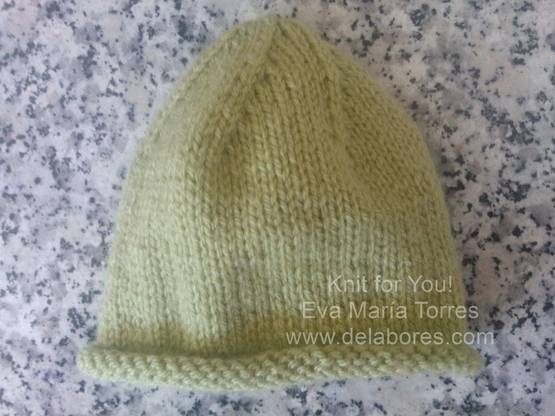 Cómo hacer un gorro a dos agujas