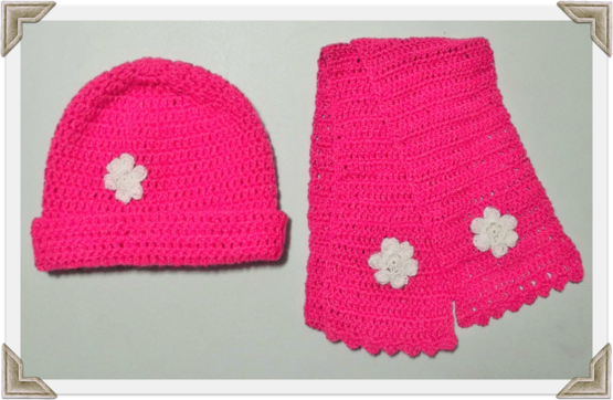 Gorro tejido a ganchillo