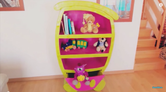 Mueble infantil de cartón