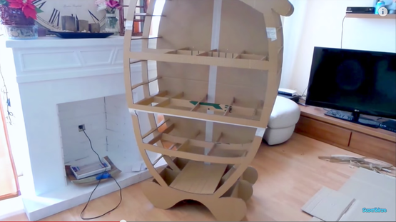 Mueble infantil de cartón