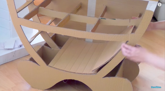 Mueble infantil de cartón