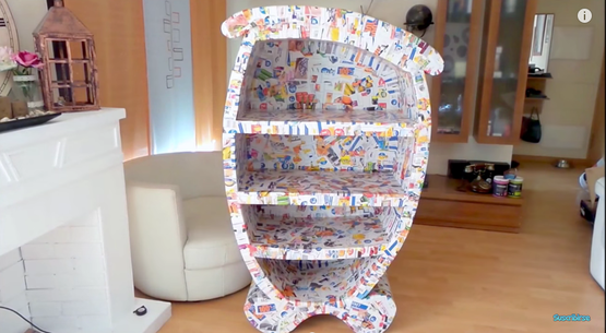 Mueble infantil de cartón