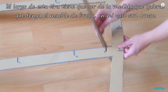 Mueble infantil de cartón