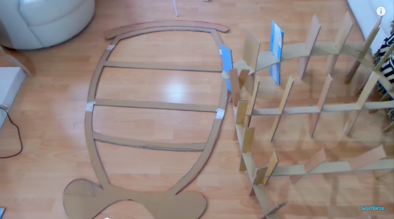 Mueble infantil de cartón