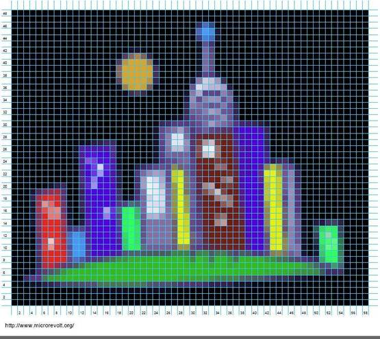 Esquema para cuadros para niños en punto de cruz