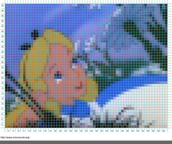 Esquema para cuadros para niños en punto de cruz